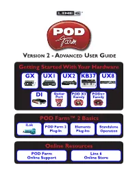 Line 6 POD Farm™ 2 Advanced User Guide (Rev. B, English)