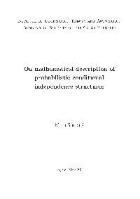 On Mathematical Description of Probabilistic Conditional