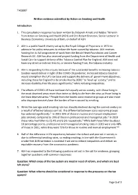 TAC0087 Page 1 of 7 Written Evidence Submitted by Action On