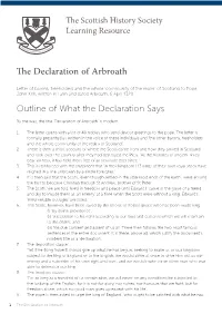 The Declaration of Arbroath