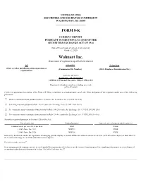 Walmart Inc. (Exact Name of Registrant As Specified in Its Charter)