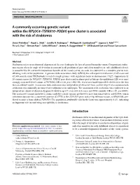 A Commonly Occurring Genetic Variant Within the NPLOC4–TSPAN10–PDE6G Gene Cluster Is Associated with the Risk of Strabismus