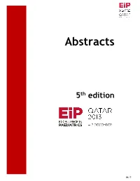 Abstracts Book