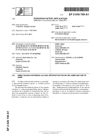 Amino Sugar-Containing Glucan, Method for Producing Same and Use of Same