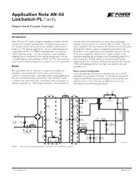 Application Note AN-50 Linkswitch-PL Family