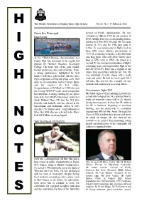 High Notes, Vol 22 No 3, February 19 2021