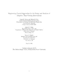 Technical Report 05-73 the Methodology Center, Pennsylvania State University