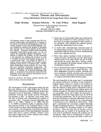 Using Information Retrieval for Large-Scale Gene Analysis