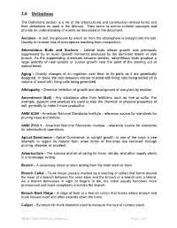 2.0 Definitions