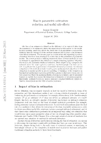 Bias in Parametric Estimation: Reduction and Useful Side-Effects
