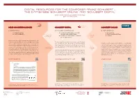 Digital Resources for the Composer Franz Schubert – the Databases ‘Schubert Online’ and ‘Schubert Digital’