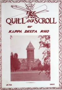 Kdr Quill Scroll Vol 27 No 4 Ju