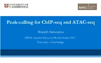 Peak-Calling for Chip-Seq and ATAC-Seq