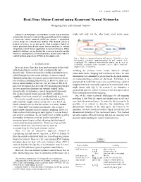 Real-Time Motor Control Using Recurrent Neural Networks