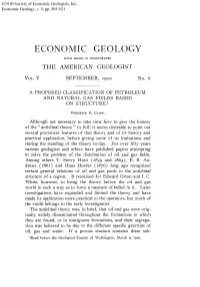 A Proposed Classification of Petroleum and Natural Gas Fields Based on Structure2