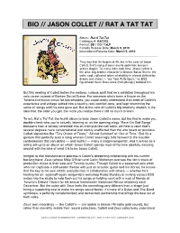 Bio // Jason Collet // Rat a Tat Tat