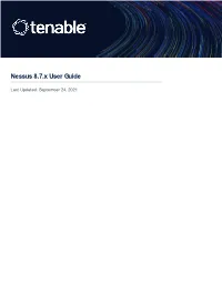 Nessus 8.7 User Guide