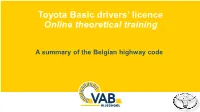 Online Theoratical Training Basic Driver's Training