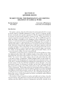 Section Ii Gender Issues