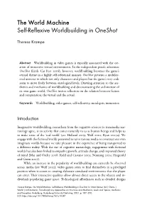 The World Machine. Self-Reflexive Worldbuilding in Oneshot