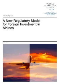 A New Regulatory Model for Foreign Investment in Airlines