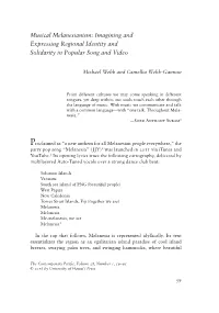 Imagining and Expressing Regional Identity and Solidarity in Popular Song and Video