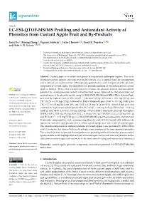 LC-ESI-QTOF-MS/MS Profiling and Antioxidant Activity of Phenolics
