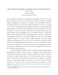 Narrative of Androcles and the Lion.' Patricia Watson University of S