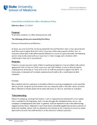Purpose: Flextime: Telecommuting