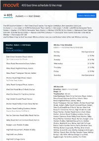 405 Bus Time Schedule & Line Route