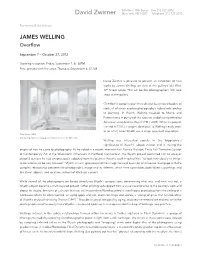 James Welling Overflow