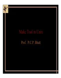 Make Tool in Unix
