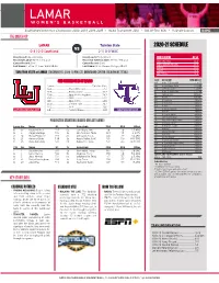 2020-21 Schedule