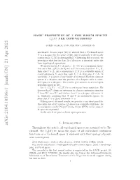 Arxiv:2104.10506V1 [Math.GN] 21 Apr 2021 Hnﬀ by Chonoﬀ