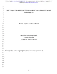 HSATII RNA Is Induced Via E2f3a and a Non-Canonical ATM-Regulated DNA Damage 4 Response Pathway 5 6 7 8 9 10 Maciej T