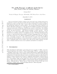 The" Folk Theorem" on Effective Field Theory: How Does It Fare In
