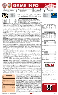 2018 Altoona Curve Game Information Page 1 2018