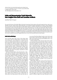 Indus and Mesopotamian Trade Networks: New Insights from Shell and Carnelian Artifacts