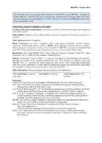 Mini Data Sheet on Cryptothelea Variegata (Publication Date: 2016)