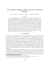 Steve Reich's Clapping Music and the Yoruba Bell Timeline