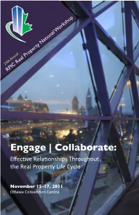 Engage | Collaborate: Effective Relationships Throughout the Real Property Life Cycle