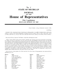 House of Representatives 91St Legislature REGULAR SESSION of 2002