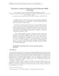 Performance Comparison of Different Absorbent Materials in BWR Control Rods