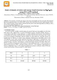 Study of Density of States and Energy Band Structure in Bi₂te₃ by Using