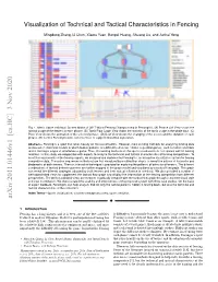 Visualization of Technical and Tactical Characteristics in Fencing