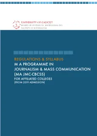 MA JMC CBCSS Syllabus 2019.Pages