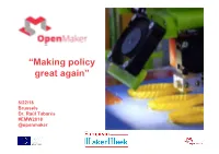 “Making Policy Great Again”