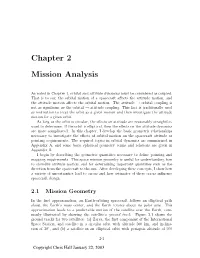 Chapter 2 Mission Analysis