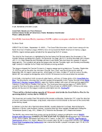 For Immediate Release
