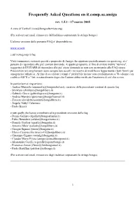 Frequently Asked Questions on It.Comp.Os.Amiga